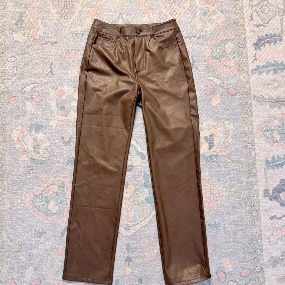NWT Paige faux leather pants